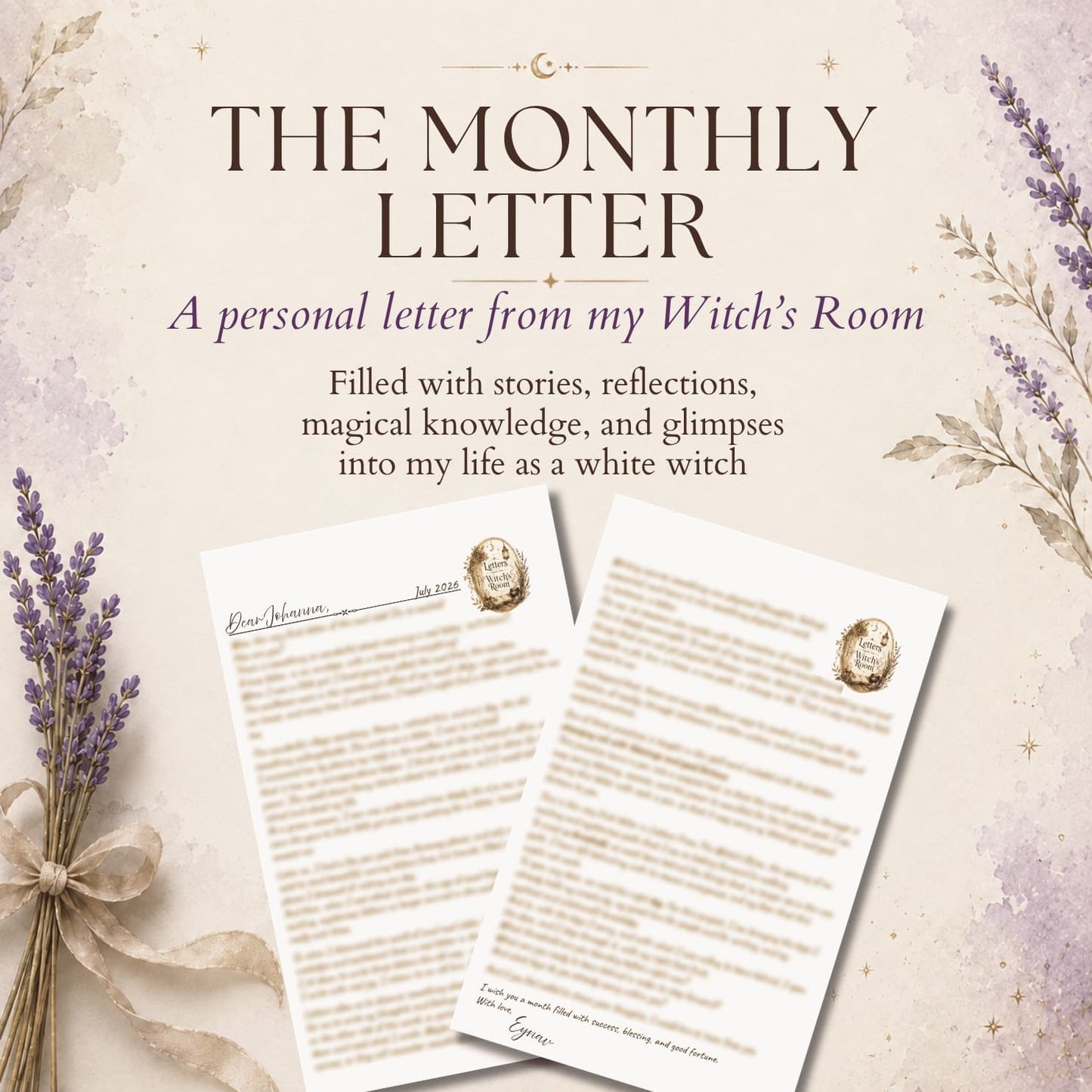 monthly letter